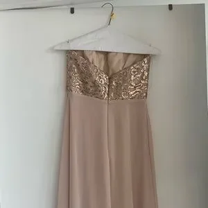 amsale gold bridesmaid dress Amsale Long Bridesmaid Dress Everly